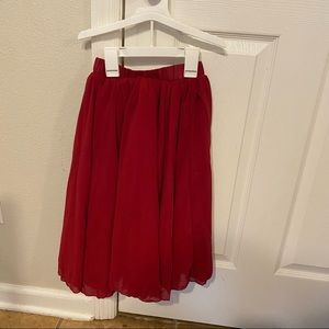 Baileys Blossom Red toddler maxi skirt size 5T